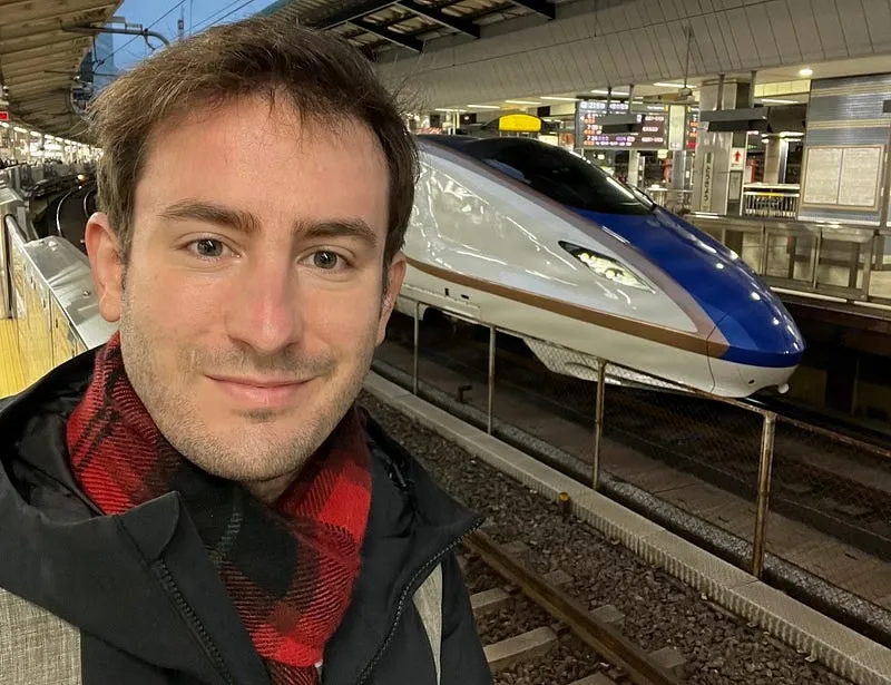 Boarding the Shinkansen